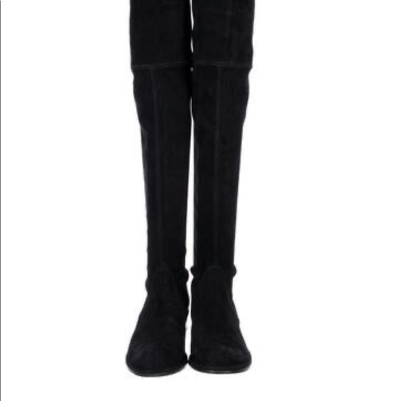 Stuart Weitzman Tieland Lowland Thigh High Boots, Black, 7 - Picture 3 of 6